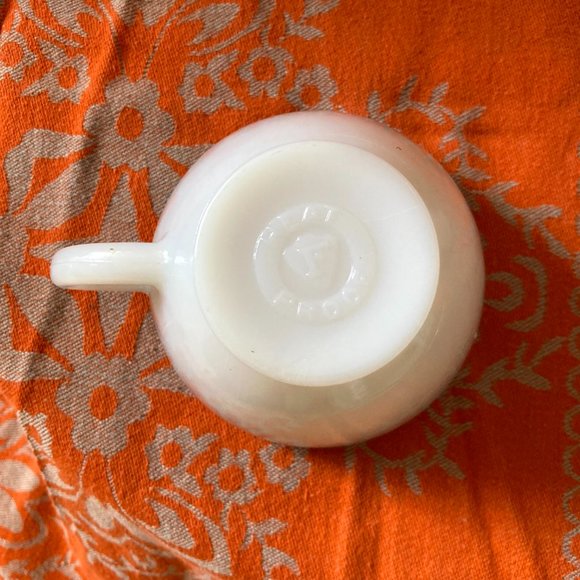 FEDERAL GLASS — Scribble Tea Cups no saucers - Picture 2 of 3